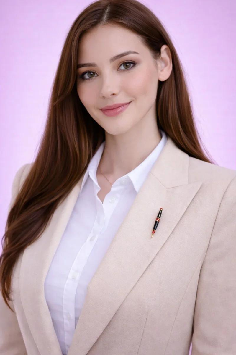 Gold Detaylı Kalem Tasarım Broş