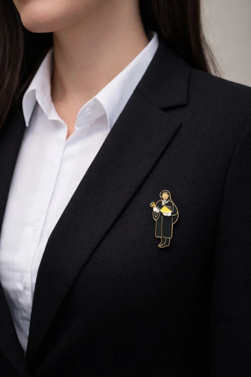 Avukat/Hakim Figürlü Broş - 2