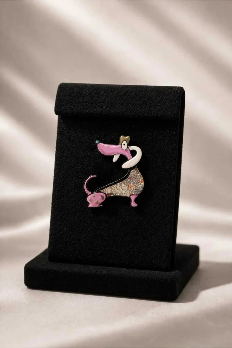 Köpek Figürlü Broş - 1